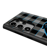 Carolina Panthers Plaid MagSafe Compatible Phone Case for Samsung Galaxy