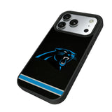 Carolina Panthers Stripe Bump Phone Case for Apple iPhone