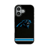 Carolina Panthers Stripe Bump Phone Case for Apple iPhone