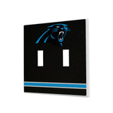 Carolina Panthers Stripe Hidden-Screw Light Switch Plate