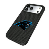 Carolina Panthers Text Backdrop Bump Phone Case for Apple iPhone