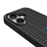 Carolina Panthers Text Backdrop Bump Phone Case for Apple iPhone
