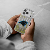 Carolina Panthers Text Backdrop Glitter Phone Case for Apple iPhone