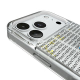 Carolina Panthers Text Backdrop Glitter Phone Case for Apple iPhone