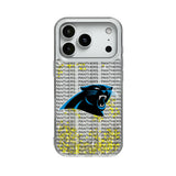 Carolina Panthers Text Backdrop Glitter Phone Case for Apple iPhone