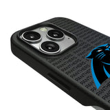 Carolina Panthers Text Backdrop MagSafe Compatible Phone Case for Apple iPhone