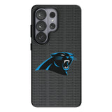 Carolina Panthers Text Backdrop MagSafe Compatible Phone Case for Samsung Galaxy 26 Series