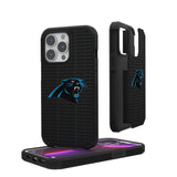 Carolina Panthers Text Backdrop Rugged Phone Case for Apple iPhone