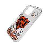 Chicago Bears Confetti Clear Phone Case for Apple iPhone