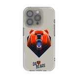 Chicago Bears Deco Clear Phone Case for Apple iPhone