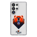 Chicago Bears Deco Clear Phone Case for Samsung Galaxy