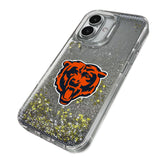 Chicago Bears Linen Glitter Phone Case for Apple iPhone