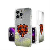 Chicago Bears Linen Glitter Phone Case for Apple iPhone