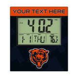 Chicago Bears Personalized Color Block Wall Clock