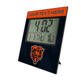Chicago Bears Personalized Color Block Wall Clock