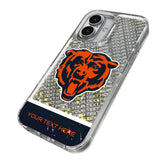 Chicago Bears Personalized EndZone Plus Glitter Phone Case for Apple iPhone