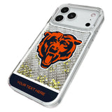 Chicago Bears Personalized EndZone Plus Glitter Phone Case for Apple iPhone