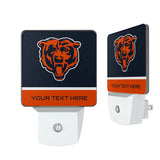 Chicago Bears Personalized Endzone Solid Night Light 2-Pack