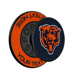 Chicago Bears Personalized Endzone Solid PopSockets Magnetic Phone Grip and Stand