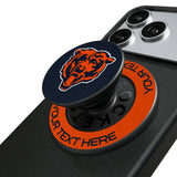 Chicago Bears Personalized Endzone Solid PopSockets Magnetic Phone Grip and Stand