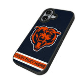 Chicago Bears Personalized Stripe Bump Phone Case for Apple iPhone
