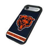 Chicago Bears Personalized Stripe Bump Phone Case for Apple iPhone