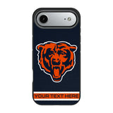 Chicago Bears Personalized Stripe Bump Phone Case for Apple iPhone