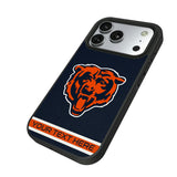 Chicago Bears Personalized Stripe Bump Phone Case for Apple iPhone