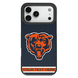 Chicago Bears Personalized Stripe Bump Phone Case for Apple iPhone