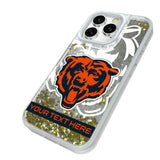 Chicago Bears Personalized Tilt Glitter Phone Case for Apple iPhone