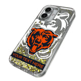Chicago Bears Personalized Tilt Glitter Phone Case for Apple iPhone