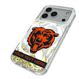 Chicago Bears Personalized Tilt Glitter Phone Case for Apple iPhone