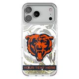 Chicago Bears Personalized Tilt Glitter Phone Case for Apple iPhone