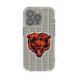 Chicago Bears Text Backdrop Clear Phone Case for Apple iPhone