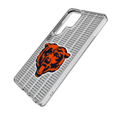 Chicago Bears Text Backdrop Clear Phone Case for Samsung Galaxy