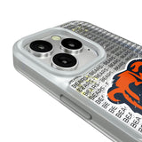 Chicago Bears Text Backdrop Glitter Phone Case for Apple iPhone