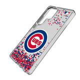 Chicago Cubs Confetti Clear Phone Case for Samsung Galaxy
