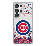 Chicago Cubs Confetti Clear Phone Case for Samsung Galaxy