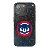 Chicago Cubs Home 1979-1993 - Cooperstown Collection Linen Black Bling Phone Case for Apple iPhone