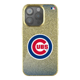 Chicago Cubs Linen Bling Phone Case for Apple iPhone