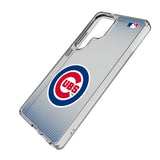 Chicago Cubs Linen Clear Phone Case for Samsung Galaxy