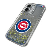 Chicago Cubs Linen Glitter Phone Case for Apple iPhone