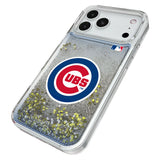 Chicago Cubs Linen Glitter Phone Case for Apple iPhone