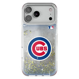 Chicago Cubs Linen Glitter Phone Case for Apple iPhone