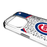 Chicago Cubs Personalized Circle Clear Phone Case for Apple iPhone