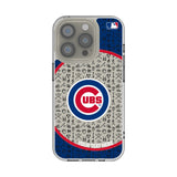 Chicago Cubs Personalized Circle Clear Phone Case for Apple iPhone