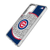 Chicago Cubs Personalized Circle Clear Phone Case for Samsung Galaxy