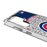 Chicago Cubs Personalized Circle Clear Phone Case for Samsung Galaxy