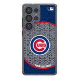 Chicago Cubs Personalized Circle Clear Phone Case for Samsung Galaxy