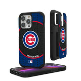 Chicago Cubs Personalized Circle Rugged Phone Case for Apple iPhone